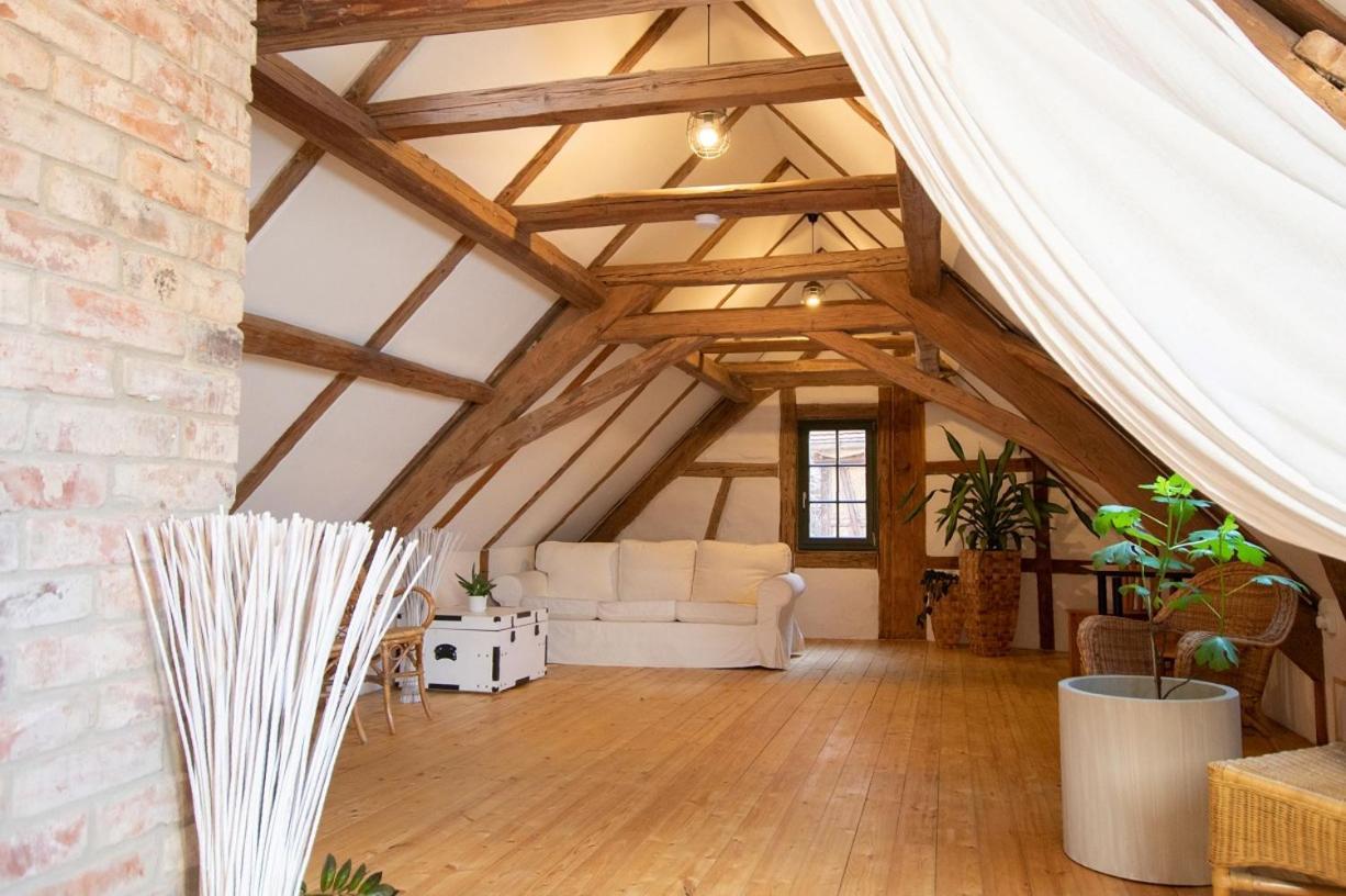 Naturhof-Papiermuehle 2 Bett-Zimmer Rosenrot Bollberg المظهر الخارجي الصورة
