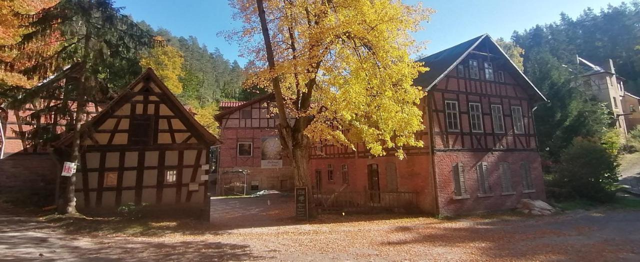 Naturhof-Papiermuehle 2 Bett-Zimmer Rosenrot Bollberg المظهر الخارجي الصورة